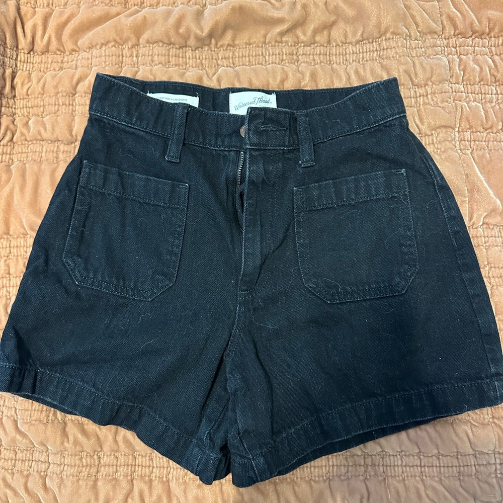 Universal Thread High Waist Black Shorts